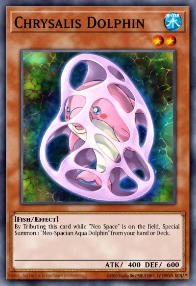 Chrysalis Dolphin Common DP03-EN008 Duelist Pack Jaden Yuki 2 Yugioh card