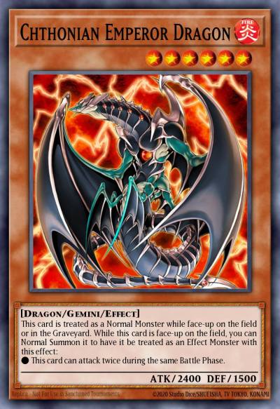 Chthonian Emperor Dragon Ultimate Rare TAEV-EN019 Tactical Evolution Yugioh card