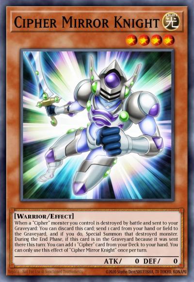 Cipher Mirror Knight Common MP17-EN136 2017 Mega-Tin Mega Pack Yugioh card