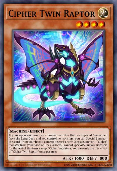 Cipher Twin Raptor Common MP17-EN135 2017 Mega-Tin Mega Pack Yugioh card