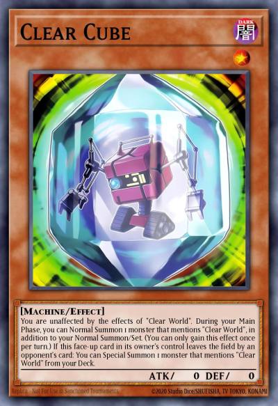Clear Cube New MZTM-EN039 Maze of the Master Yugioh card