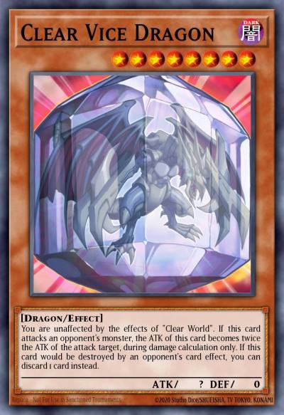 Clear Vice Dragon Super Rare LCGX-EN209 Legendary Collection 2 The Duel Academy Years Mega Pack Yugioh card