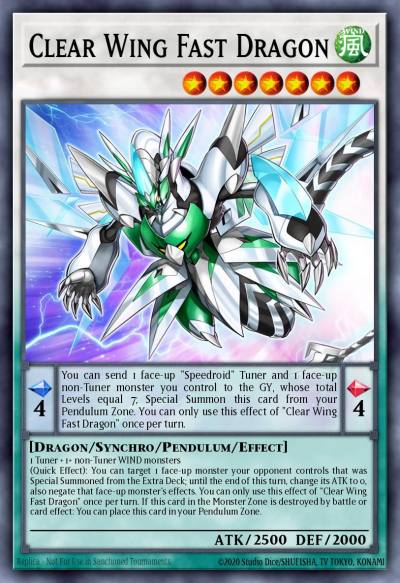 Clear Wing Fast Dragon Ultra Rare DUDE-EN011 Duel Devastator Yugioh card