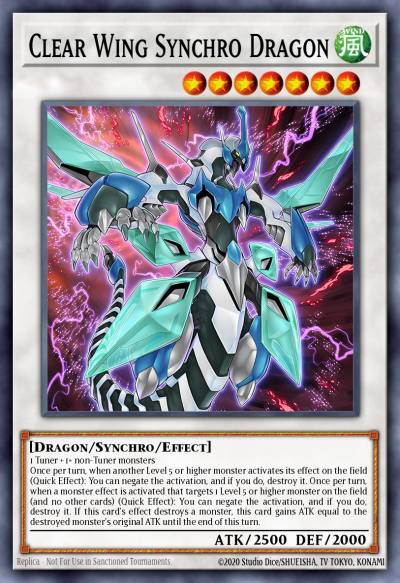 Clear Wing Synchro Dragon Secret Rare MP16-EN022 2016 Mega-Tin Mega Pack Yugioh card