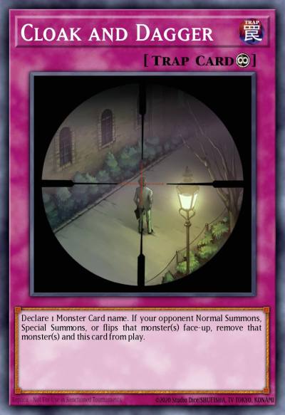 Cloak and Dagger Rare STON-EN059 Strike of Neos Yugioh card