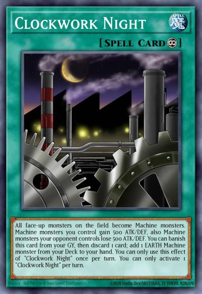 Clockwork Night Secret Rare BLCR-EN007 Battles of Legend Crystal Revenge Yugioh card