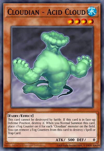 Cloudian - Acid Cloud Rare GLAS-EN010 Gladiators Assault Yugioh card