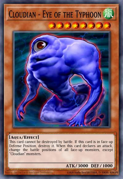 Cloudian - Eye of the Typhoon Super Rare GLAS-EN005 Gladiators Assault Yugioh card