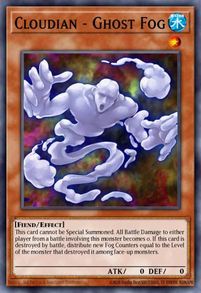 Cloudian - Ghost Fog Common GLAS-EN006 Gladiators Assault Yugioh card