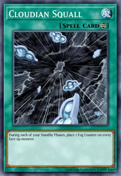 Cloudian Squall Common GLAS-EN052 Gladiators Assault Yugioh card