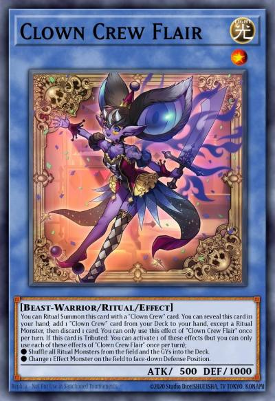 Clown Crew Flair Super Rare BLZD-EN029 Blazing Dominion Yugioh card