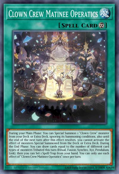 Clown Crew Matinee Operatics Common BLZD-EN060 Blazing Dominion Yugioh card
