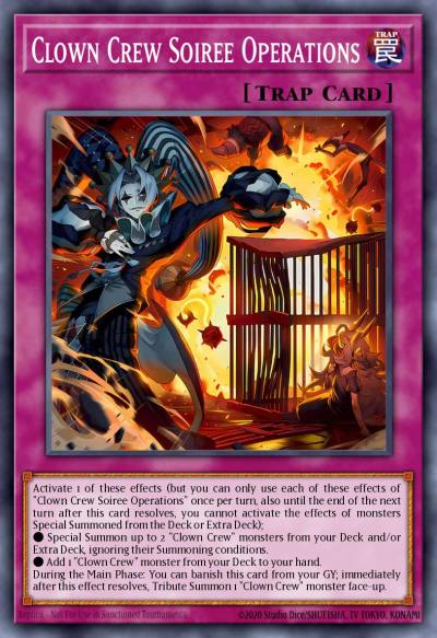 Clown Crew Soiree Operations Common BLZD-EN073 Blazing Dominion Yugioh card