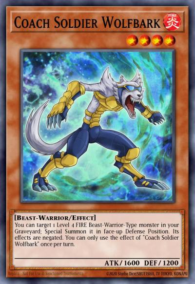 Coach Soldier Wolfbark Secret Rare MP14-EN119 2014 Mega-Tin Mega Pack Yugioh card