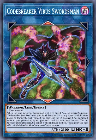 Codebreaker Virus Swordsman Common ETCO-EN052 Eternity Code Yugioh card