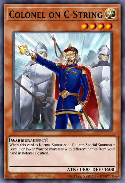 Colonel on C-String Common DIFO-EN081 Dimension Force Yugioh card