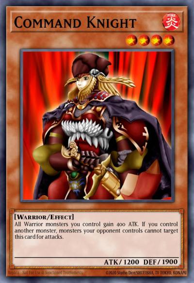 Command Knight Secret Rare CT1-EN003 Collectible Tins 2004 Yugioh card