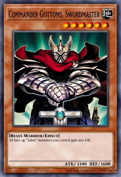 Commander Gottoms Swordmaster Duel Terminal Super Parallel Rare DT01-EN022 Duel Terminal 1 Yugioh card