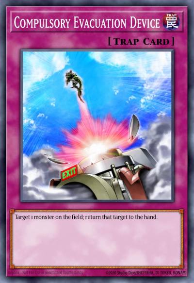 Compulsory Evacuation Device Super Rare RA01-EN069 25th Anniversary Rarity Collection Yugioh card