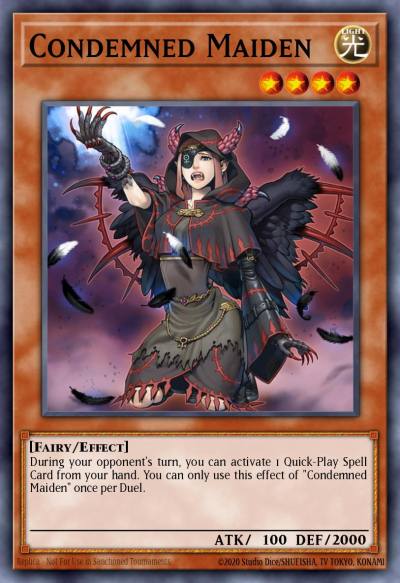 Condemned Maiden Short Print PRIO-EN038 Primal Origin Yugioh card