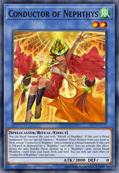 Conductor of Nephthys Super Rare PHRA-EN030 Phantom Rage Yugioh card