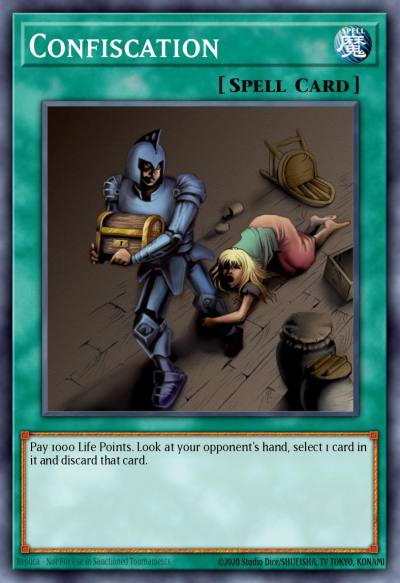 Confiscation Rare CP04-EN006 Champion Pack Game Four Yugioh card