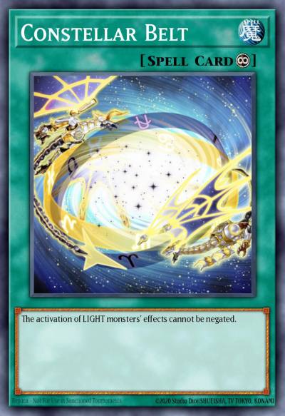 Constellar Belt Common GAOV-EN064 Galactic Overlord Yugioh card