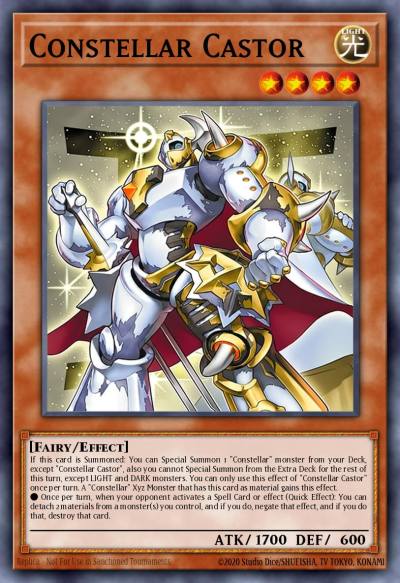 Constellar Castor Secret Rare BLGG-EN016 Battles of Legend: Glorious Gallery Yugioh card
