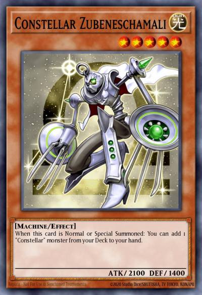 Constellar Zubeneschamali Duel Terminal Rare Parallel Rare DT07-EN022 Duel Terminal 7a Yugioh card