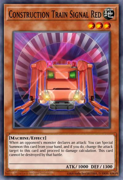Construction Train Signal Red Super Rare DRLG-EN038 Dragons of Legend Yugioh card