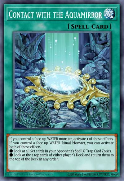Contact with the Aquamirror Common EXVC-EN059 Extreme Victory Yugioh card
