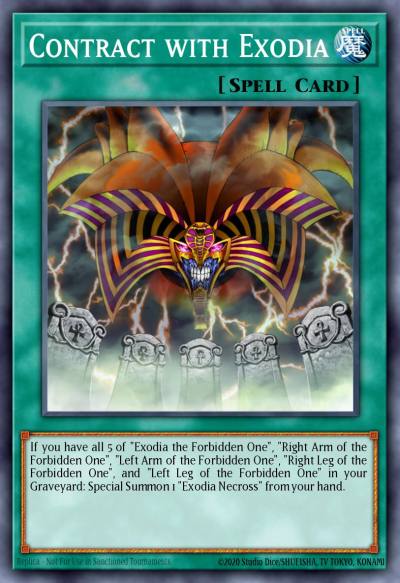 Contract with Exodia Common DCR-031 Dark Crisis Yugioh card