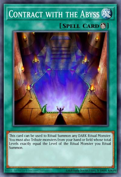 Contract with the Abyss Ultra Rare MP22-EN250 2022 Tin of the Pharaohs Gods Yugioh card