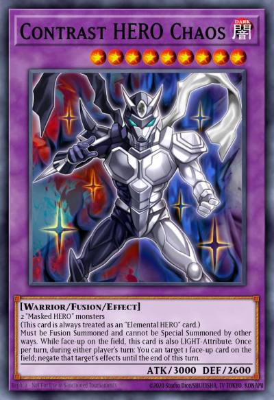 Contrast HERO Chaos Ultra Rare SDHS-EN041 HERO Strike Structure Deck Yugioh card