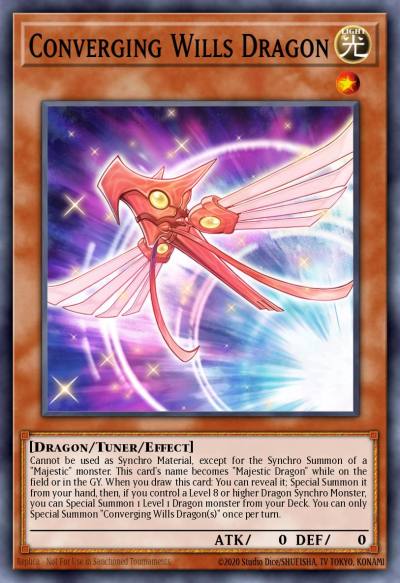 Converging Wills Dragon Common MP22-EN118 2022 Tin of the Pharaohs Gods Yugioh card