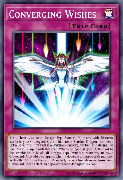 Converging Wishes Ultra Rare DUSA-EN037 Duelist Saga Yugioh card