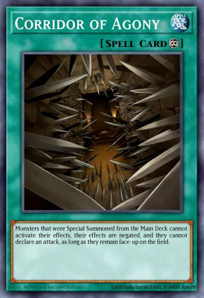Corridor of Agony Short Print TSHD-EN062 The Shining Darkness Yugioh card