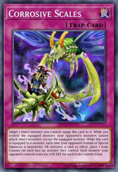 Corrosive Scales Rare LED2-EN010 Legendary Duelists Ancient Millennium Yugioh card