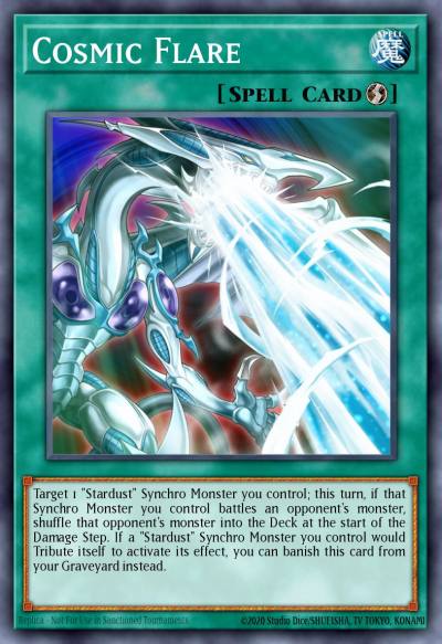 Cosmic Flare Ultra Rare DUSA-EN036 Duelist Saga Yugioh card