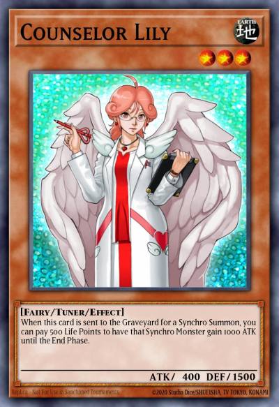 Counselor Lily Super Rare TDGS-EN081 The Duelist Genesis Yugioh card
