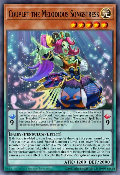 Couplet the Melodious Songstress Ultra Rare MP25-EN181 2025 Mega-Pack Tin Yugioh card