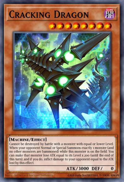 Cracking Dragon Super Rare MP18-EN043 2018 Mega-Tin Mega Pack Yugioh card