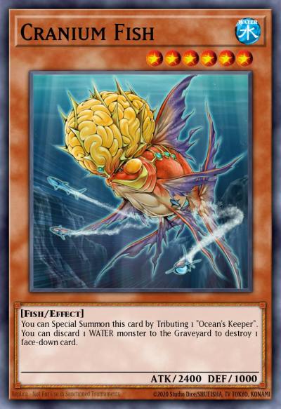Cranium Fish Secret Rare TAEV-EN083 Tactical Evolution Yugioh card