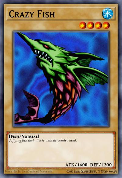 Crazy Fish Common SBTK-EN008 Speed Duel Trials of the Kingdom Yugioh card