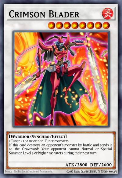 Crimson Blader Super Rare AP04-EN008 Astral Pack Four Yugioh card