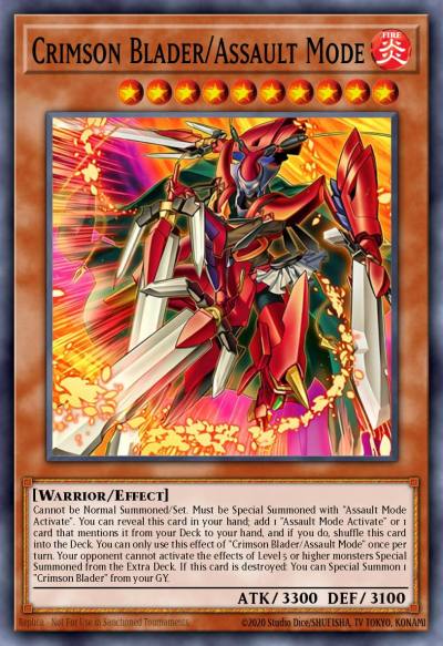 Crimson Blader/Assault Mode Super Rare BPRO-EN008 Burst Protocol Yugioh card