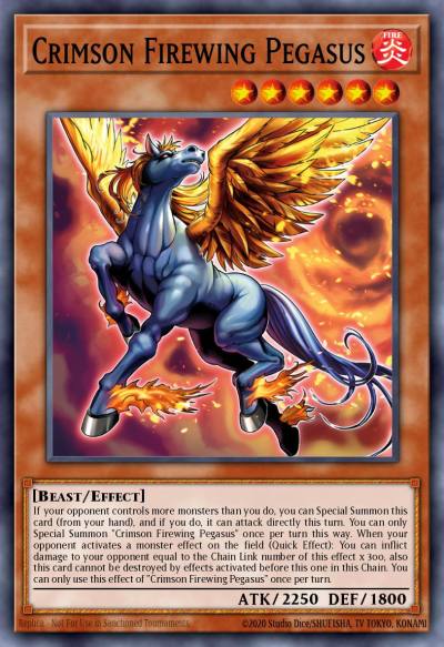 Crimson Firewing Pegasus Common ALIN-EN032 Alliance Insight Yugioh card
