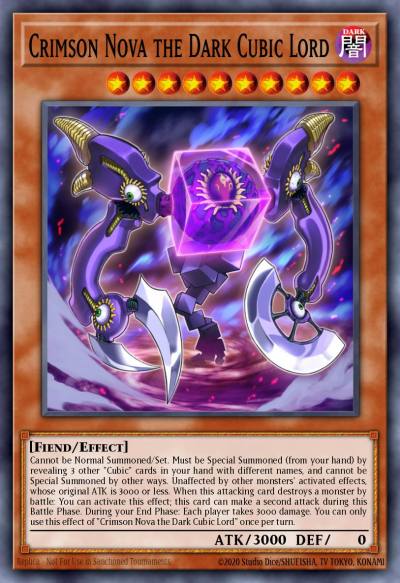 Crimson Nova the Dark Cubic Lord Ultra Rare MVP1-EN039 Yu-Gi-Oh! The Dark Side of Dimensions Movie Pack Yugioh card