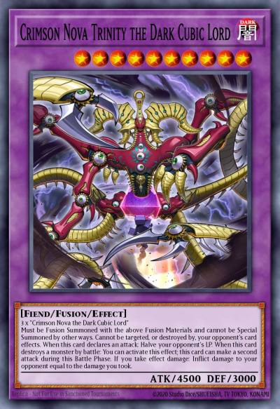 Crimson Nova Trinity the Dark Cubic Lord Ultra Rare MVP1-EN040 Yu-Gi-Oh! The Dark Side of Dimensions Movie Pack Yugioh card
