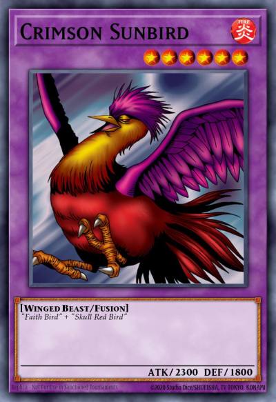 Crimson Sunbird Common CBLZ-EN090 Cosmo Blazer Yugioh card